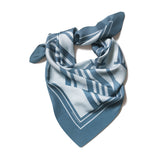 Silk scarf Denim