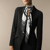 Silk Scarf Jet Black