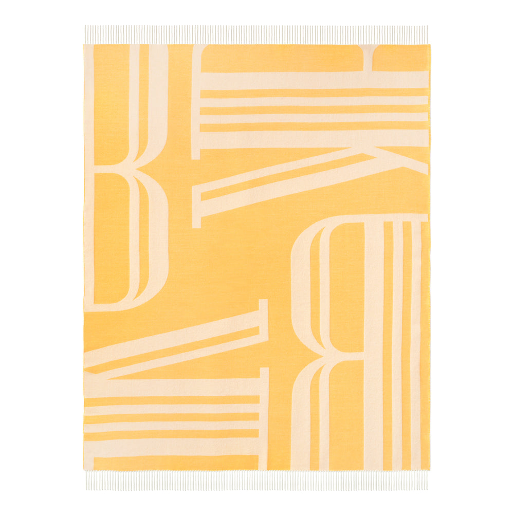 Throw Yellow White