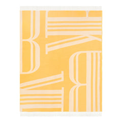 Throw Yellow White