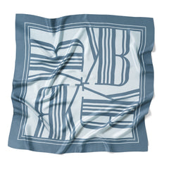 Silk Scarf Denim
