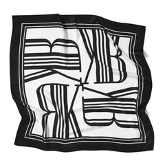 Silk Scarf Jet Black