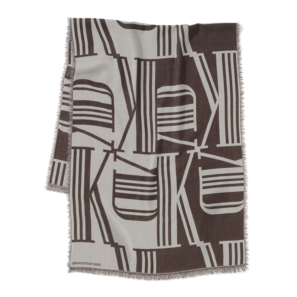 Wool Scarf Mole White