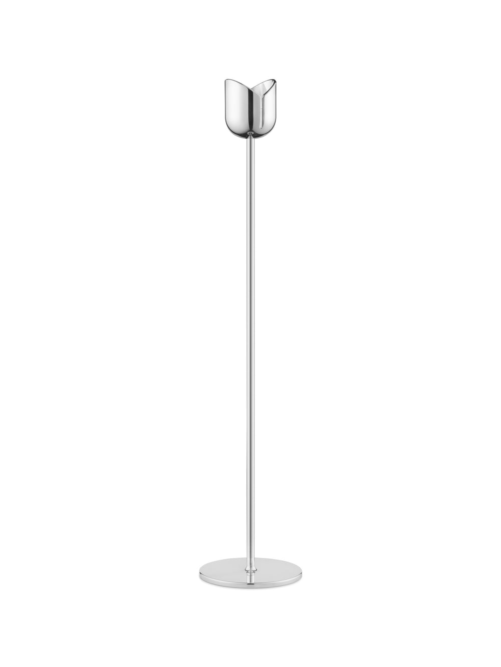 Tulip Candle Holder Tall - Silver Plated