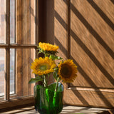 Tulip Vase Glass - Hammered