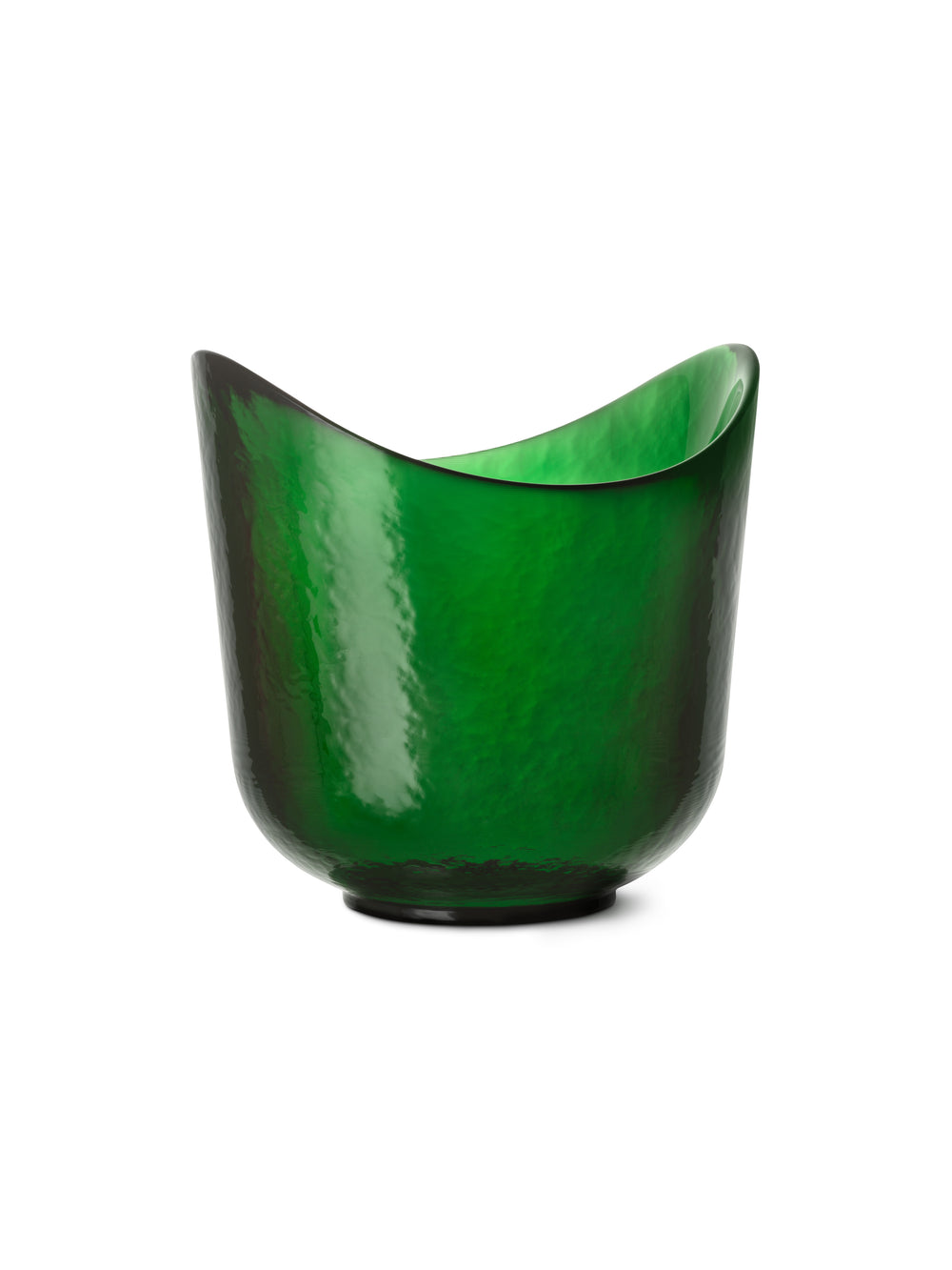 Tulip Vase Glass - Hammered