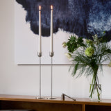 Tulip Candle Holder Tall - Silver Plated